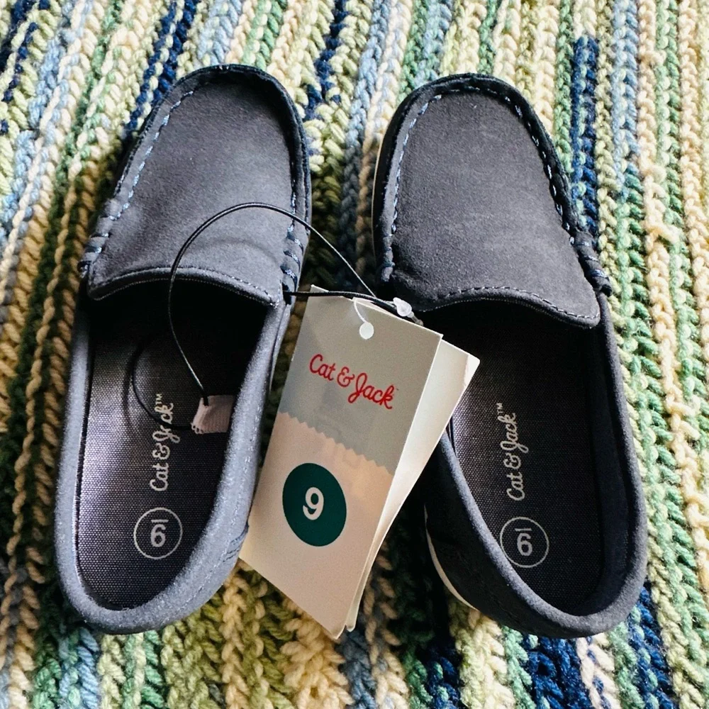 Cat & Jack Black Moccasins Everyday Comfort